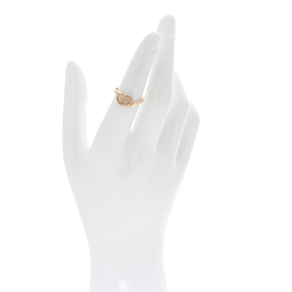 Gucci 18K Yellow Gold Diamond Running Double G Ring 50 5.5 2 of 4