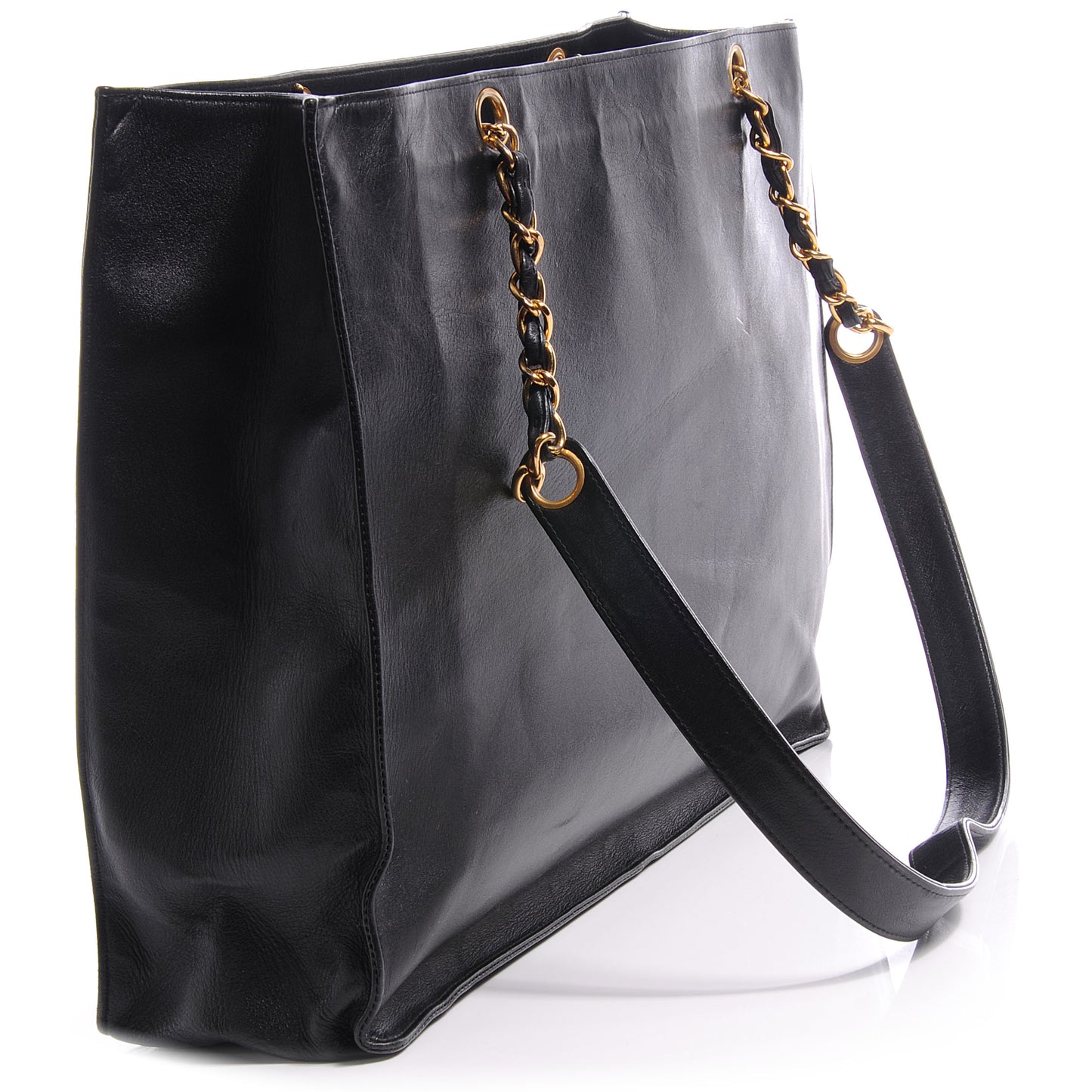 Lambskin Jumbo CC Shoulder Bag Black