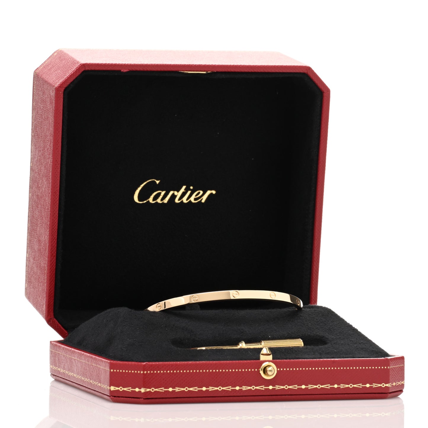 18K Yellow Gold Small LOVE Bracelet 19