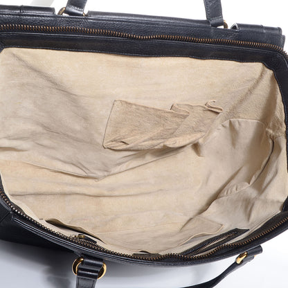 Gucci Pebbled Calfskin Medium 1973 Top Handle Satchel Black 5 of 7