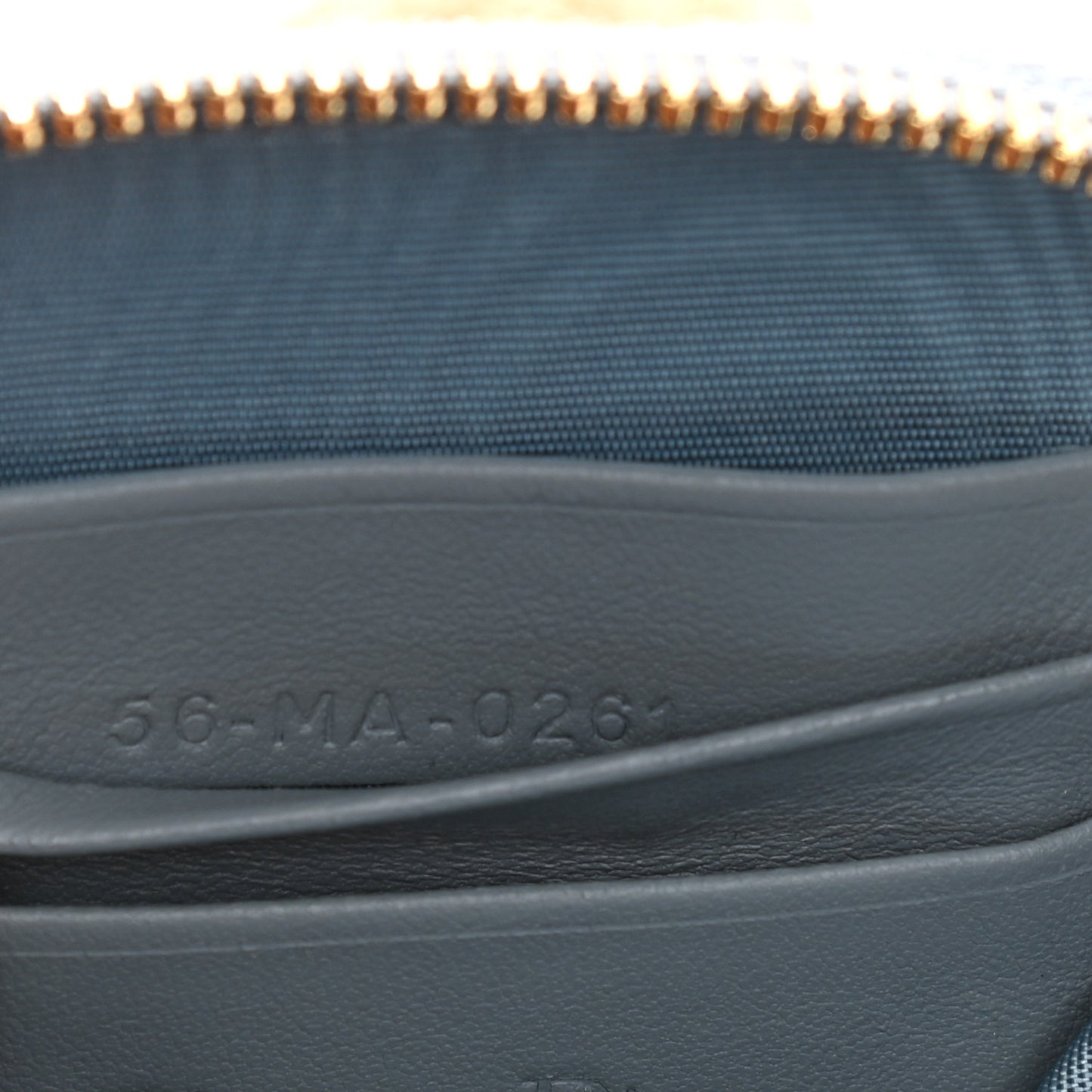 Lambskin Cannage Lady Dior Phone Holder Cloud Blue