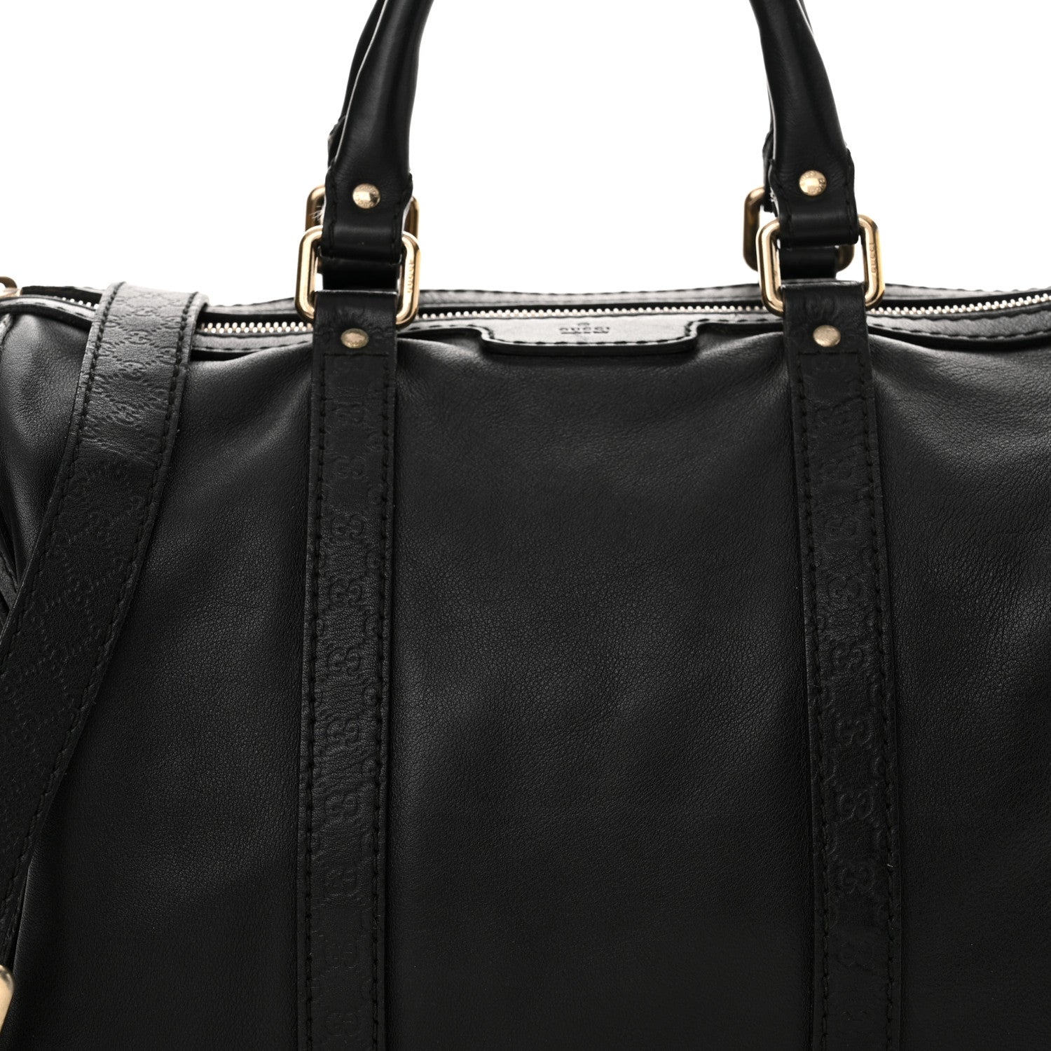 Gucci Calfskin Microguccissima Trim Medium Boston Black 8 of 16