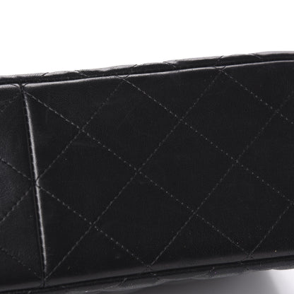 Chanel Lambskin Quilted Jumbo Double Flap Black 9 of 12
