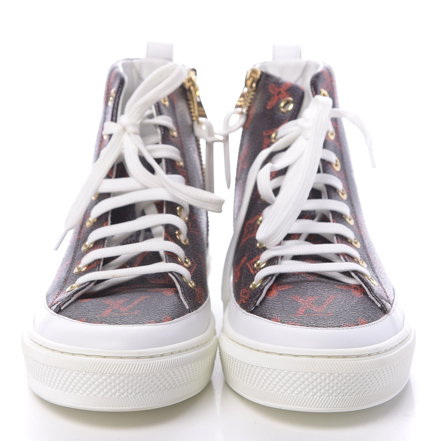 Louis Vuitton Catogram Stellar Sneaker Boots 37 Marron 2 of 8