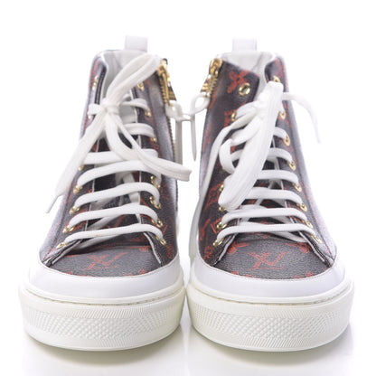 Louis Vuitton Catogram Stellar Sneaker Boots 37 Marron 2 of 8