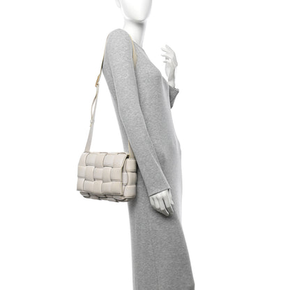 Bottega Veneta Nappa Maxi Intreccio Padded Cassette Crossbody Bag Chalk 2 of 16