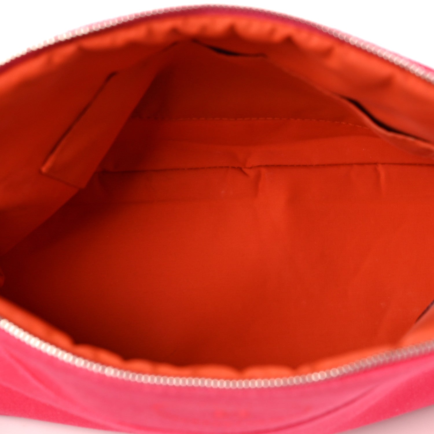 Hermes Cotton Canvas Bolide Travel Cosmetic Pouch Hibiscus 5 of 7