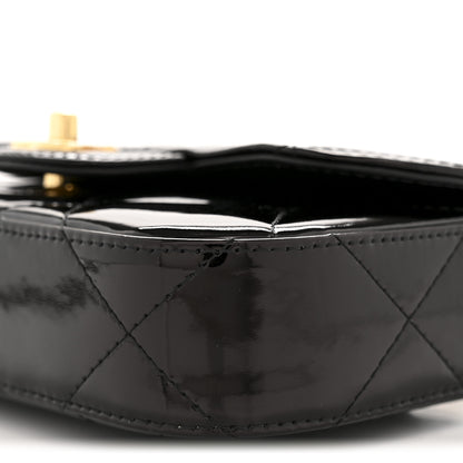 Chanel Metallic Mirror Calfskin Mini Top Handle Clutch With Chain Black 10 of 10