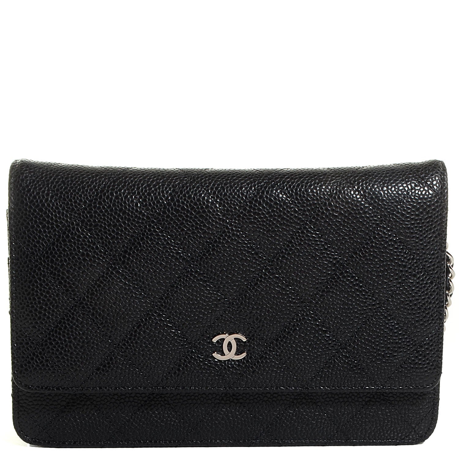 Chanel Caviar Quilted Wallet On Chain WOC Black 1 of 8