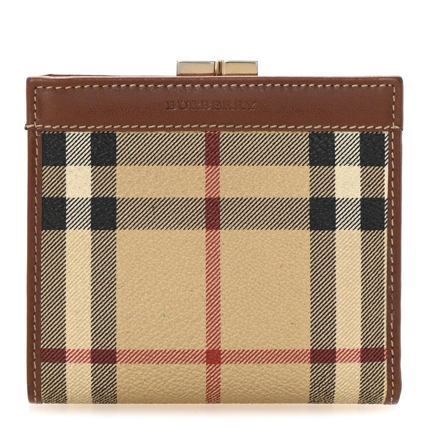 Haymarket Check French Wallet Brown