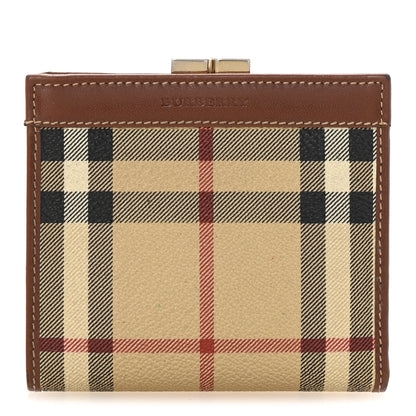 Burberry Haymarket Check French Wallet Brown 2 of 12