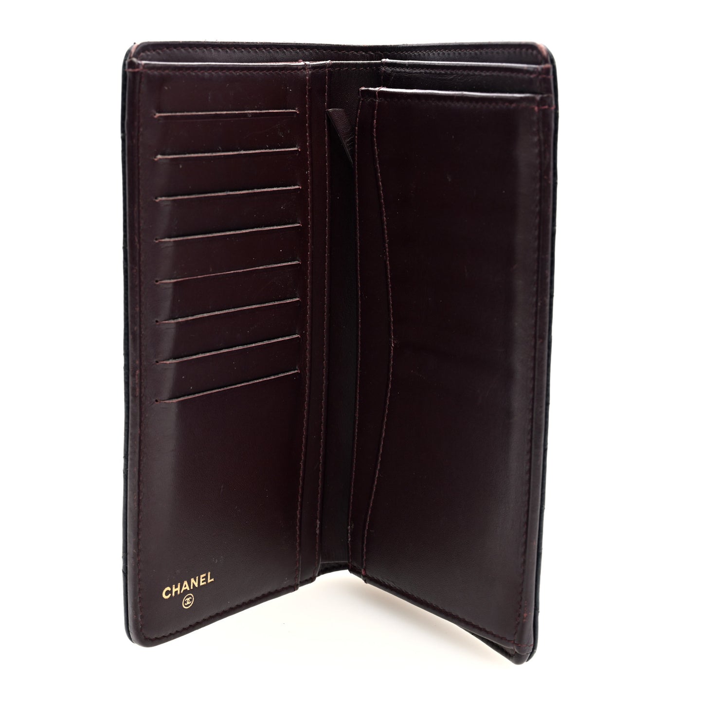 Caviar Quilted Yen Wallet Black