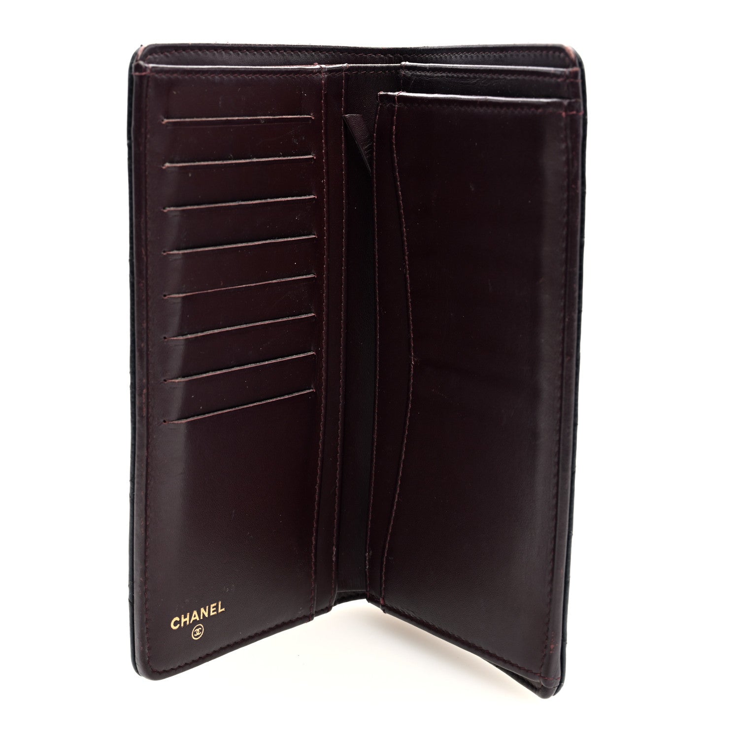 Chanel Caviar Quilted Yen Wallet Black 5 of 7