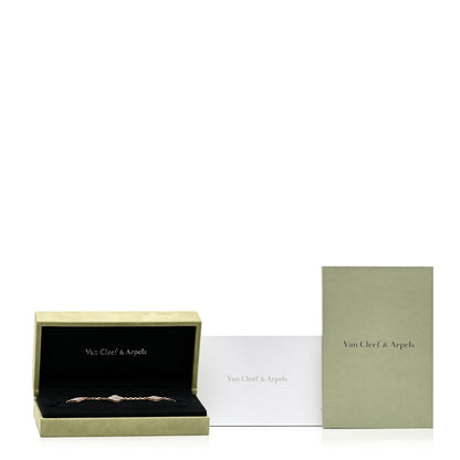 Van Cleef & Arpels 18K Yellow Gold Mother of Pearl 5 Motifs Vintage Alhambra Bracelet 5 of 5