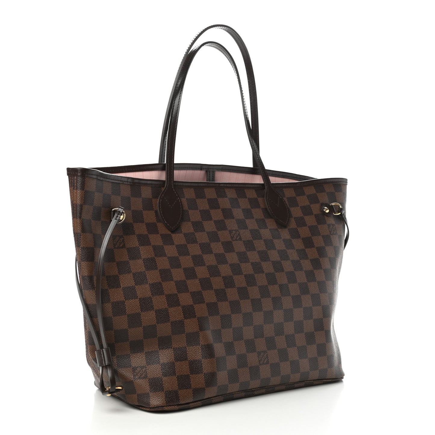 Damier Ebene Neo Neverfull MM Rose Ballerine