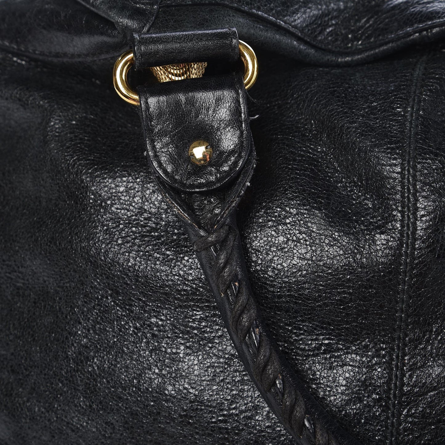 Agneau Giant 21 Gold Hardware Brief Black