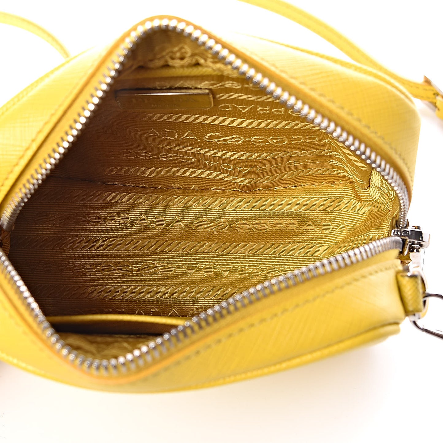 Saffiano Mini Camera Crossbody Bag Soleil