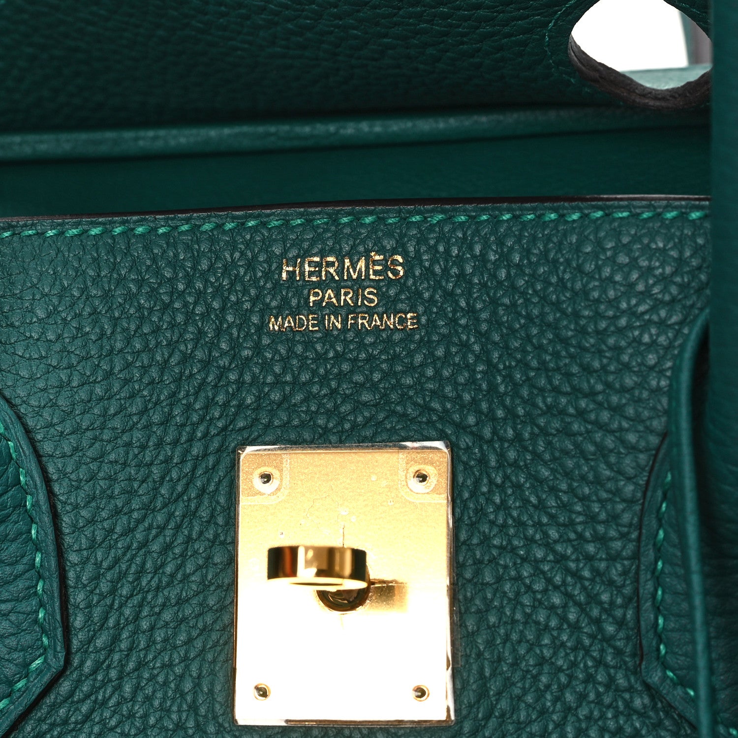 Hermes Togo Birkin 35 Malachite 6 of 10