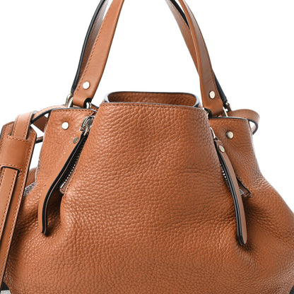 Burberry Grainy Calfskin House Check Small Maidstone Saddle Brown 7 of 9