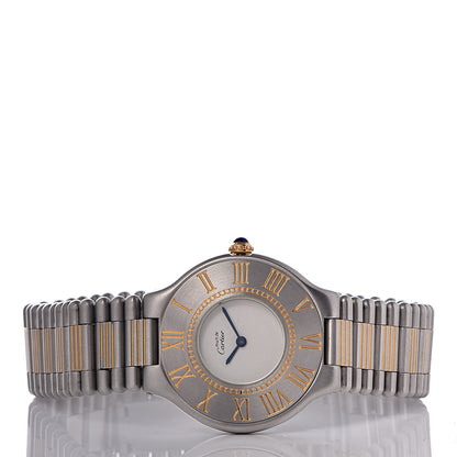 Cartier Stainless Steel Rubber 38mm Must 21 Chronoscaph Quartz Watch Black 14 of 20