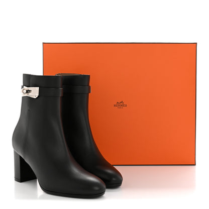 Hermes Calfskin Saint Germain Ankle Boots 35.5 Black 10 of 10