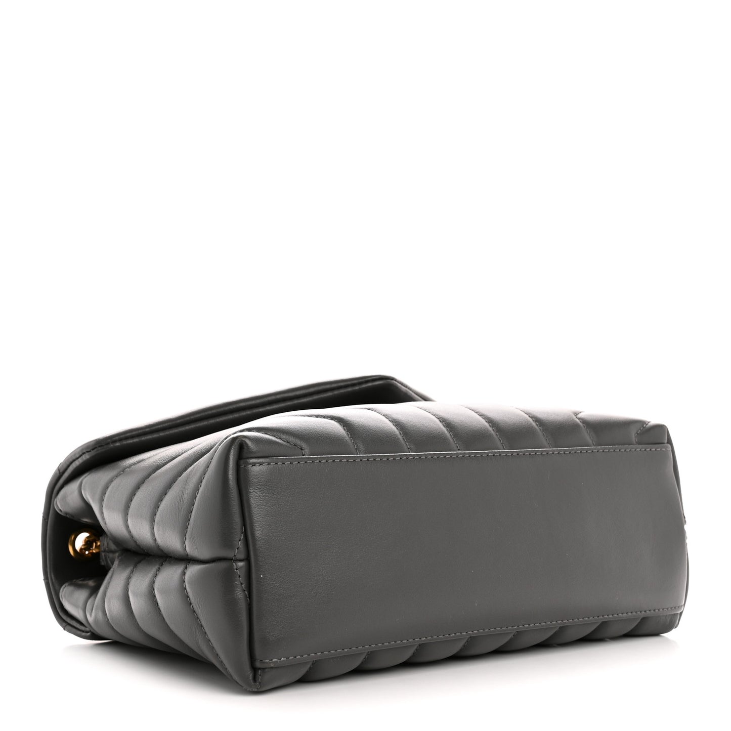 Calfskin Y Quilted Monogram Small Loulou Chain Satchel Storm
