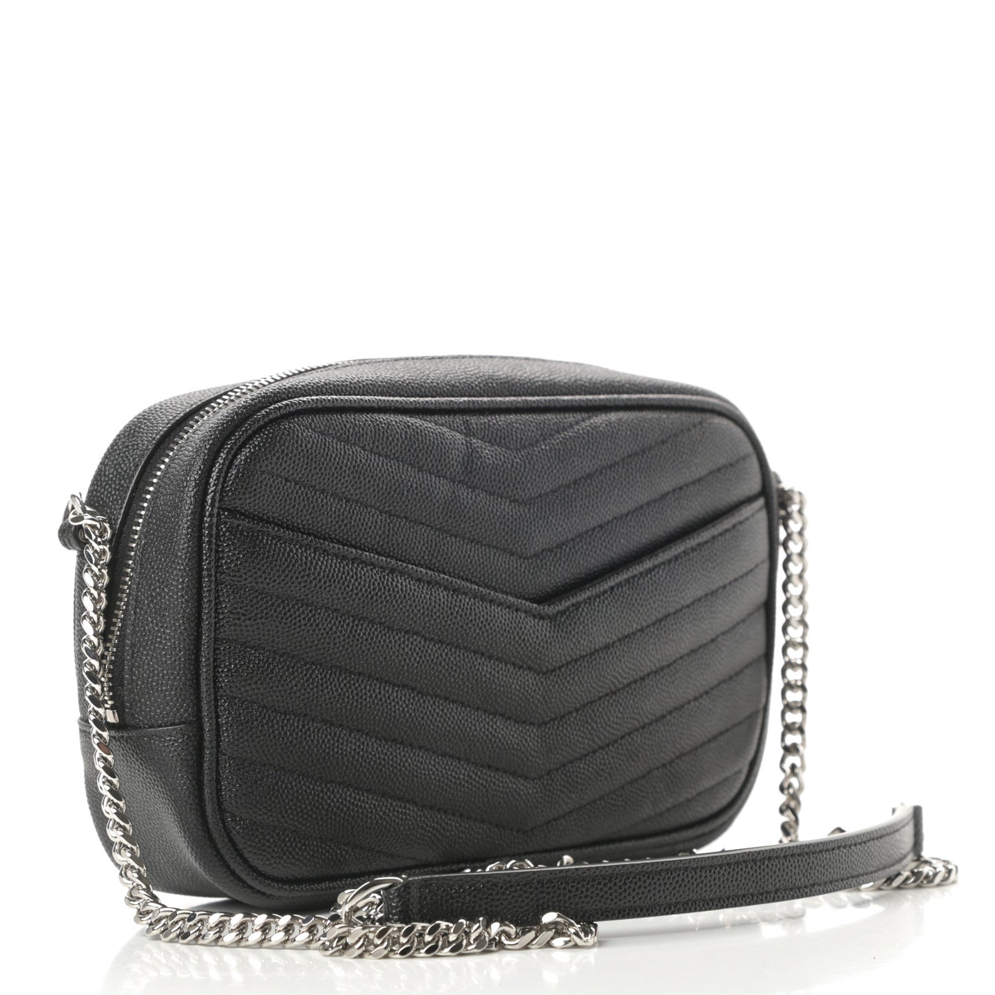 Grain De Poudre Matelasse Monogram Mini Lou Camera Bag Black