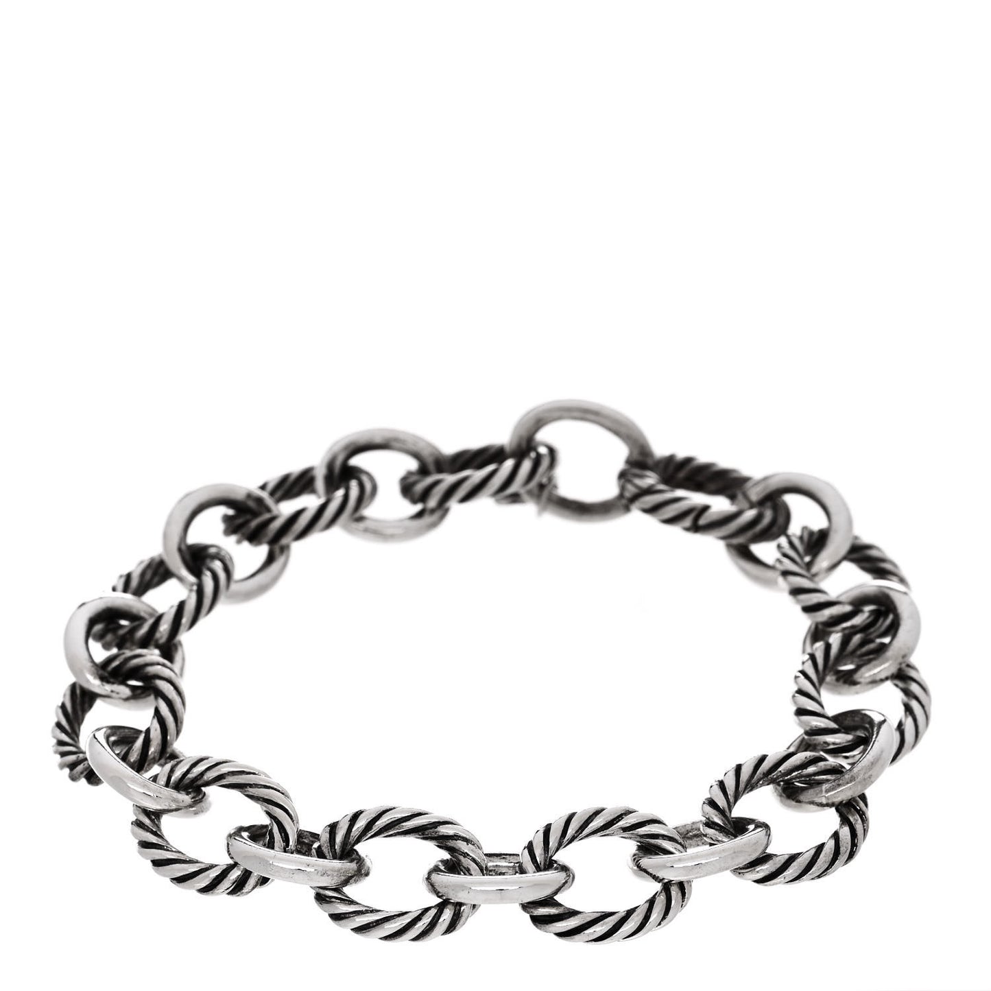 Sterling Silver 12mm Large Oval Link Bracelet