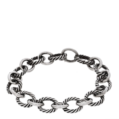 David Yurman Sterling Silver 12mm Large Oval Link Bracelet 1 of 4