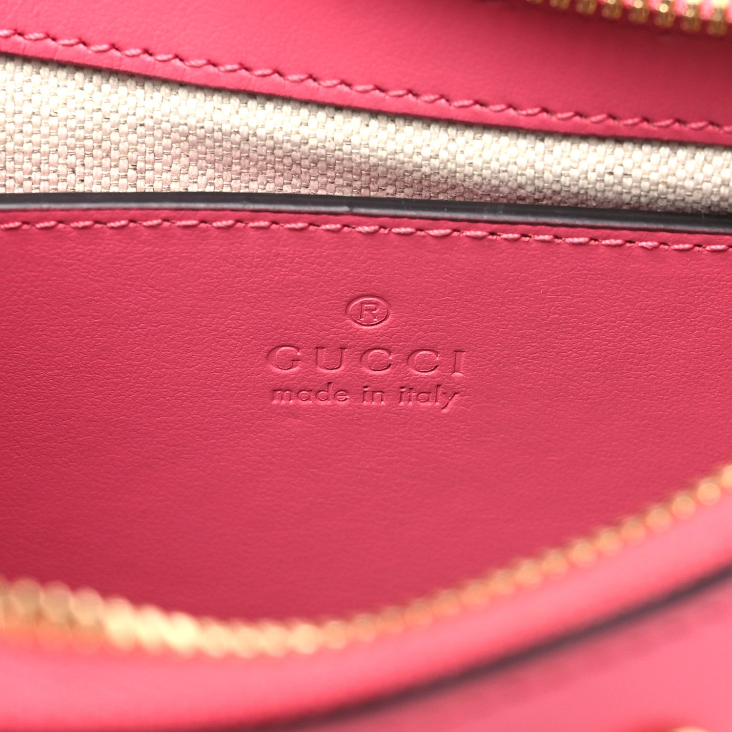 Gucci Calfskin GG Matelasse Chain Handbag Rhodamine Pink Natural 6 of 10