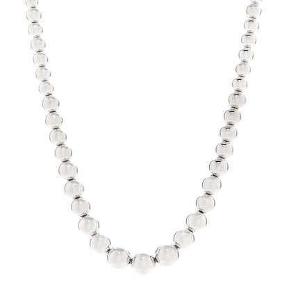 Tiffany Sterling Silver Hardwear Graduated Ball Necklace 1 of 5