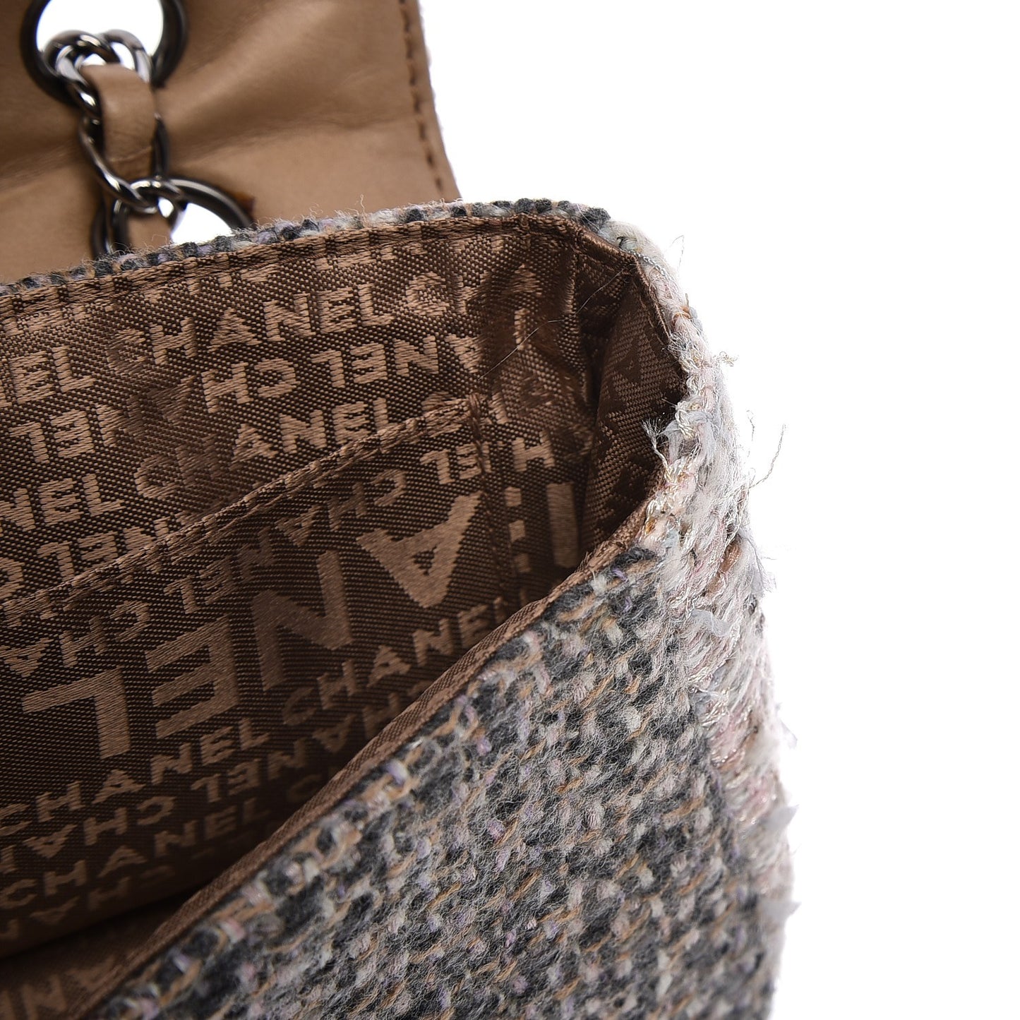 Tweed Small Fantasy Flap Grey