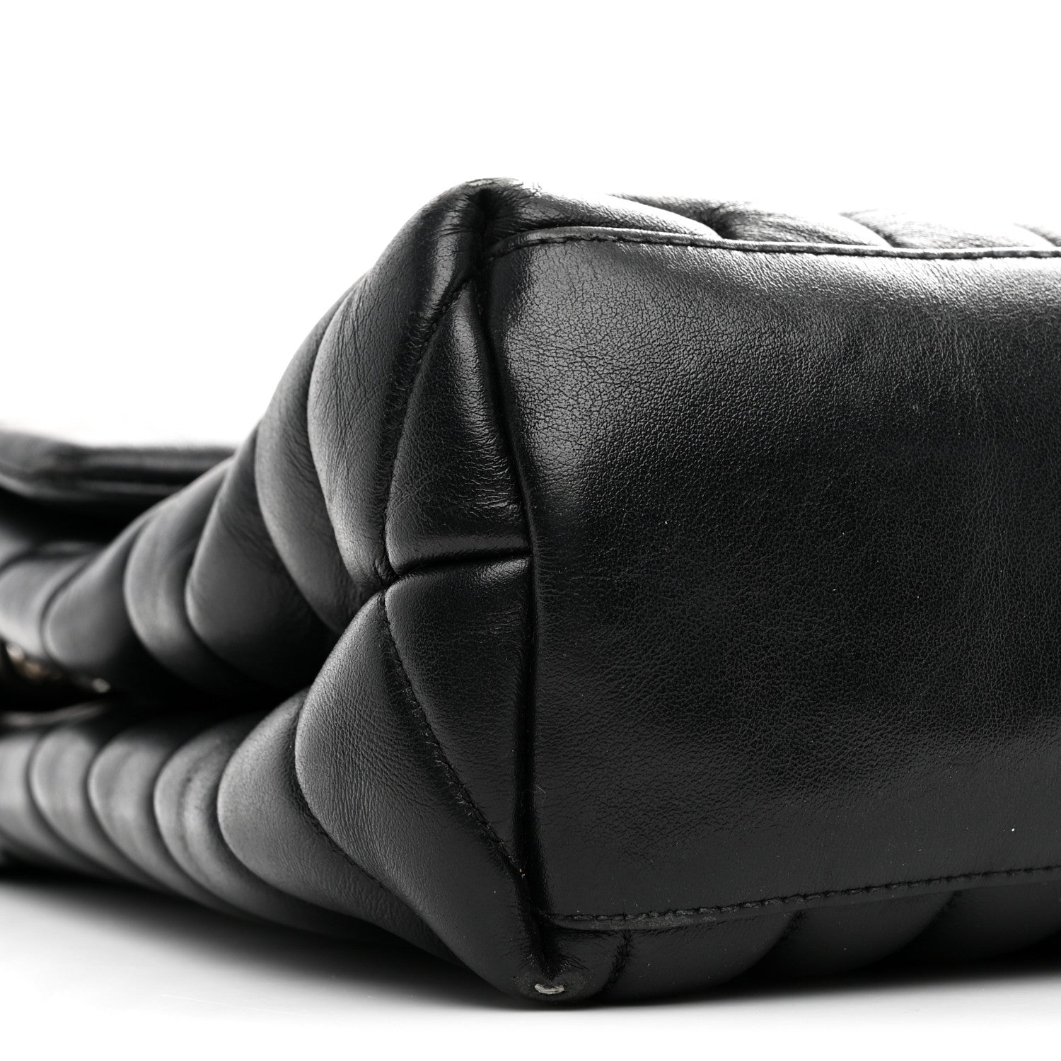 Saint Laurent Calfskin Y Quilted Monogram Medium Loulou Chain Satchel Black 9 of 11