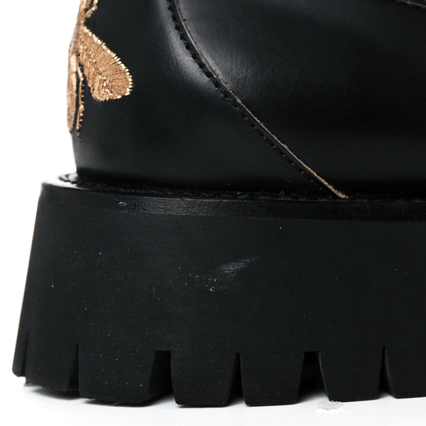 Cordovan Lux Womens Harald Horsebit 25mm Platform Loafers 38 Black