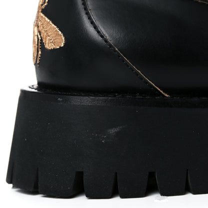 Gucci Cordovan Lux Womens Harald Horsebit 25mm Platform Loafers 38 Black 17 of 19