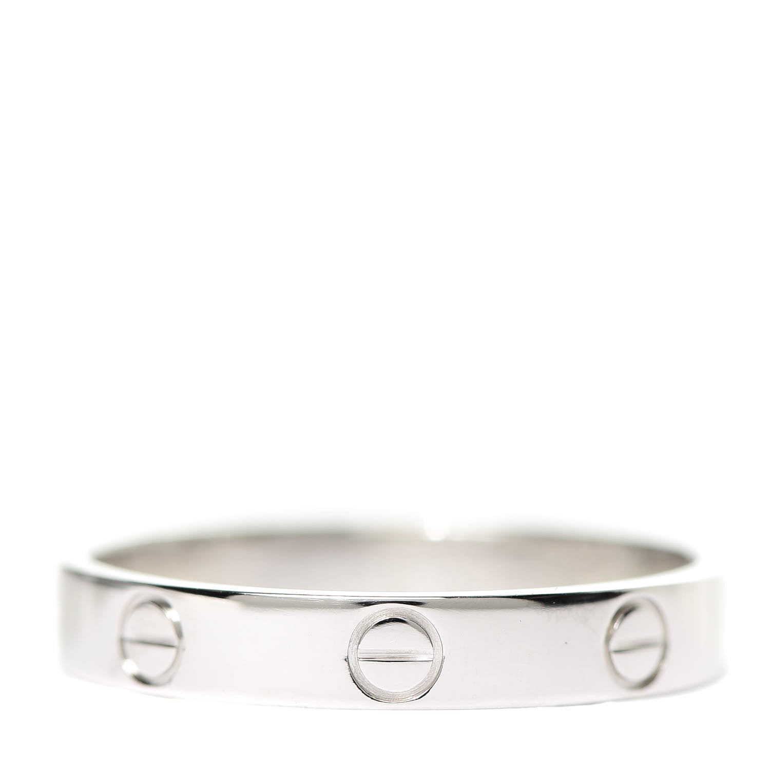 Cartier Platinum 3.5mm LOVE Wedding Band Ring 60 9 1 of 4