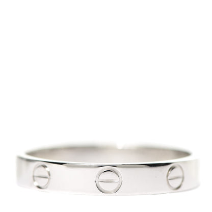 Cartier Platinum 3.5mm LOVE Wedding Band Ring 60 9 1 of 4