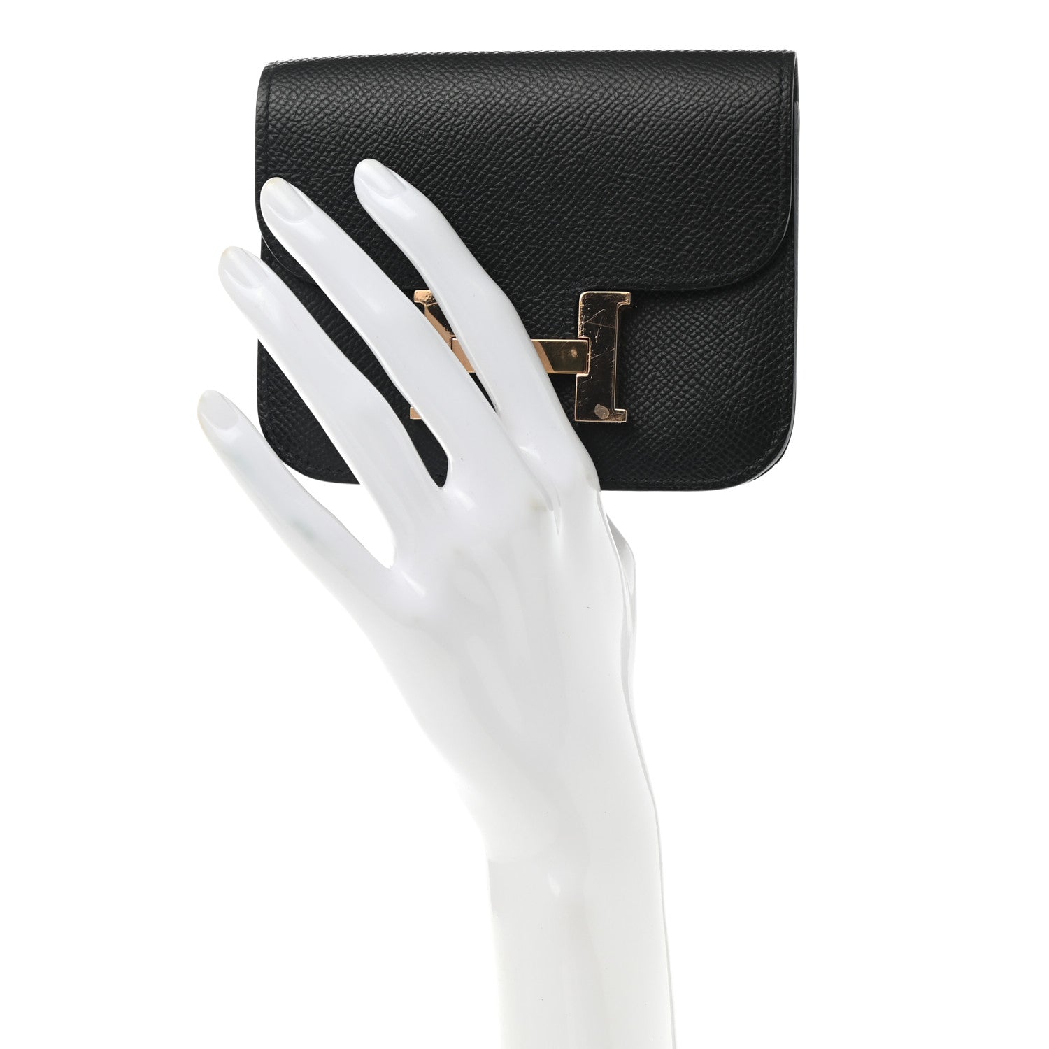 Hermes Epsom Constance Slim Wallet Black 2 of 7