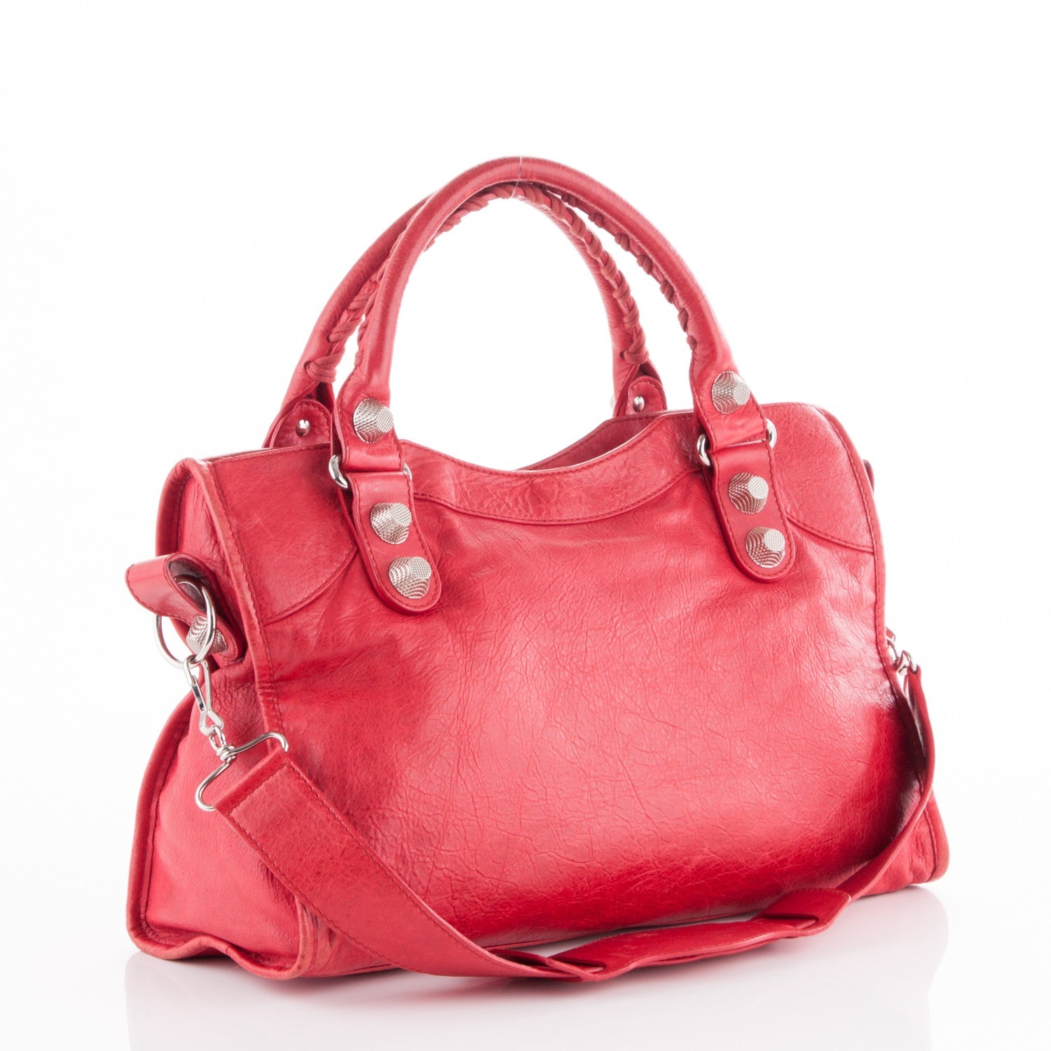 Balenciaga Agneau Giant 21 Silver Hardware City Rouge Coquelicot 3 of 10