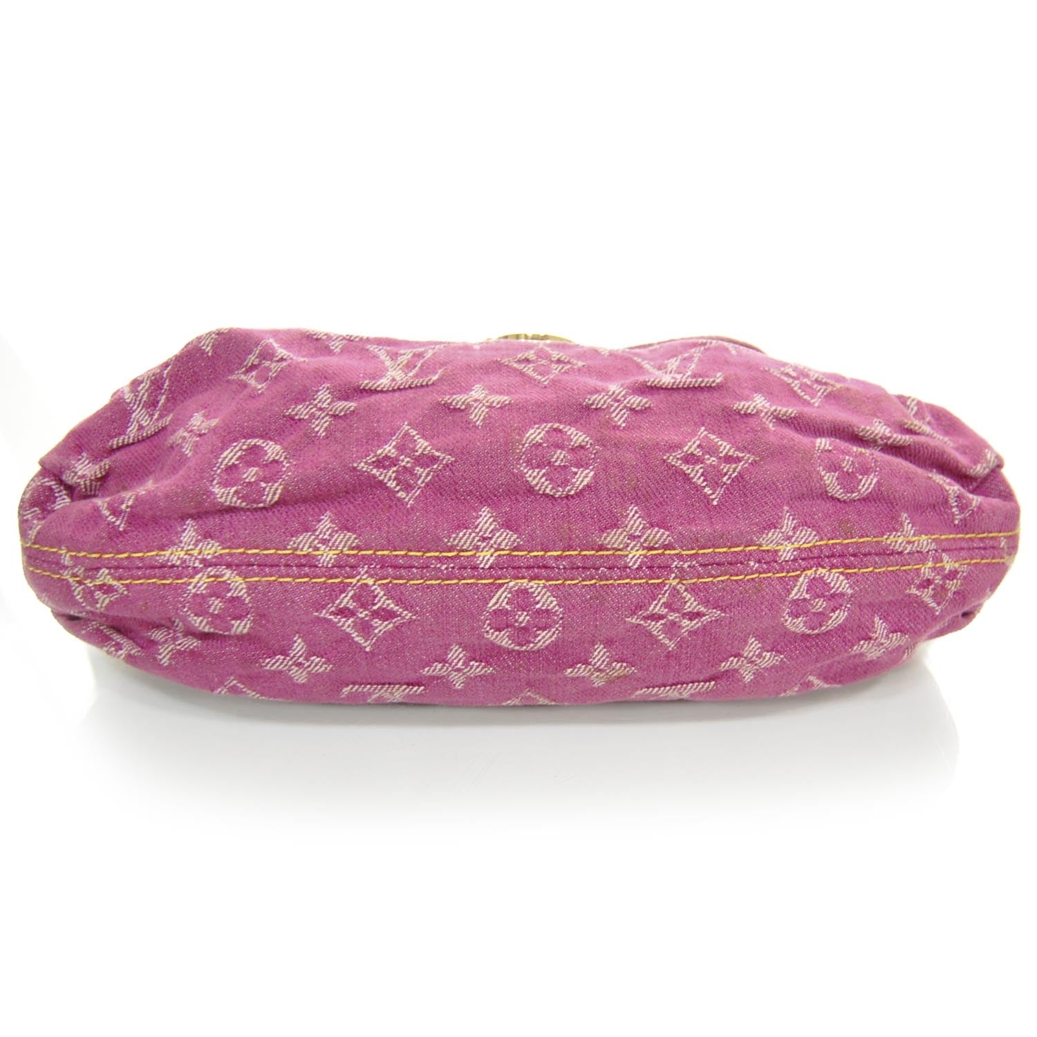 Louis Vuitton Monogram Denim Mini Pleaty Fuchsia 4 of 11