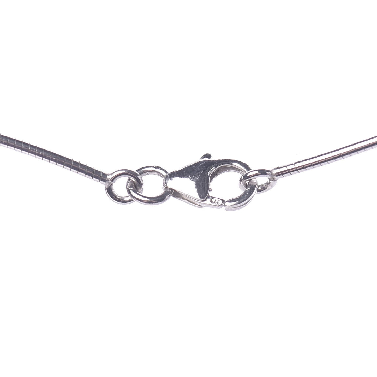 Lacquered Palladium Pop H Pendant Necklace Bleu Sature