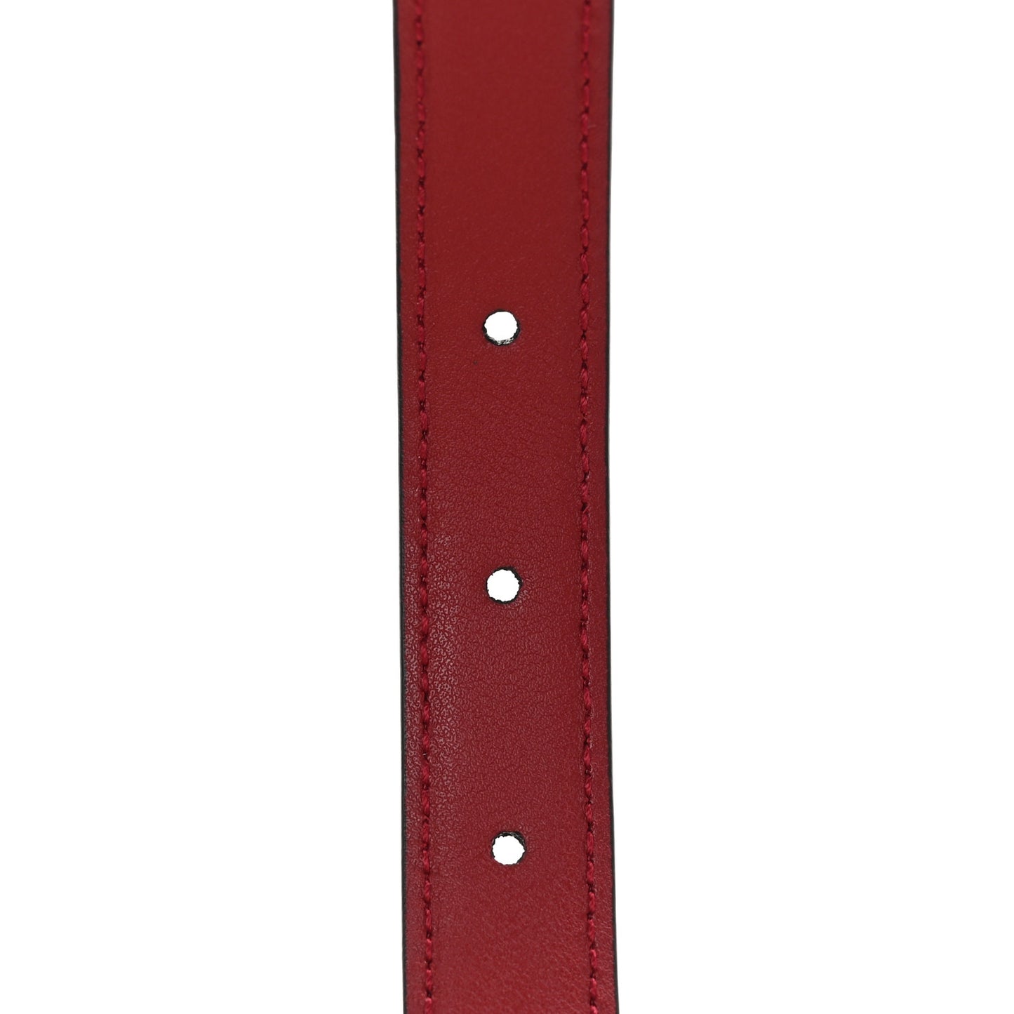 Plutone Calfskin Gucci Buckle 20mm Thin Belt 65 26 Rosso