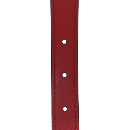Gucci Plutone Calfskin Gucci Buckle 20mm Thin Belt 65 26 Rosso 4 of 6