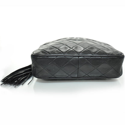 Chanel Lambskin Quilted Tassel Camera Case Navy 4 of 10