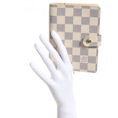 Louis Vuitton Damier Azur Small Ring Agenda Cover 2 of 7