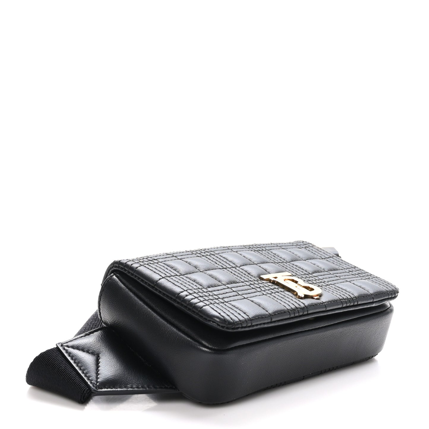 Lambskin Quilted Lola Bum Bag Black