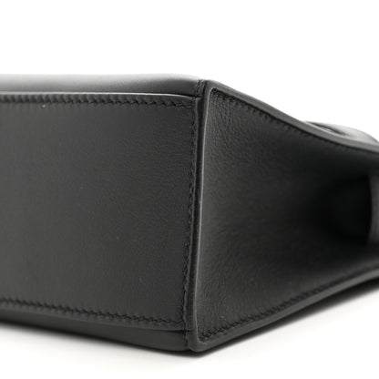 Hermes Swift Kelly Pochette Clutch Black 10 of 11