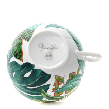 Hermes Porcelain Passifolia Tea Cup And Saucer Set Of 2 5 of 11