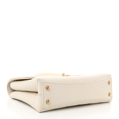 Chanel Grained Calfskin Small Stitched Flap White 4 of 14