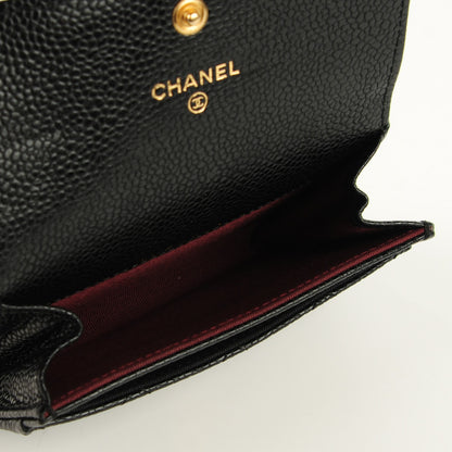 Chanel Caviar Quilted Flap Card Holder Black 8 of 8